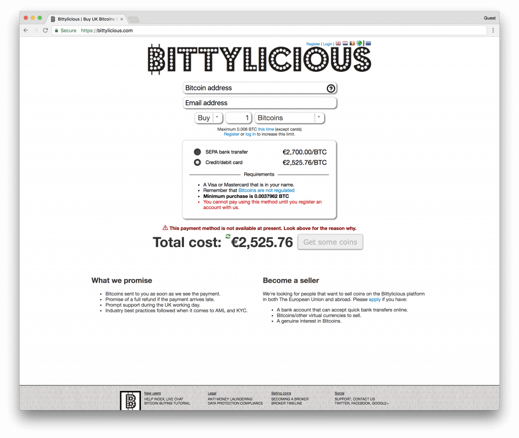 Bittylicious buy bitcoins with bank transfer